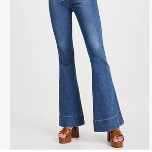 Veronica Beard Women's Jeans Bell bottom Sheritan High Rise dark wash cowboy